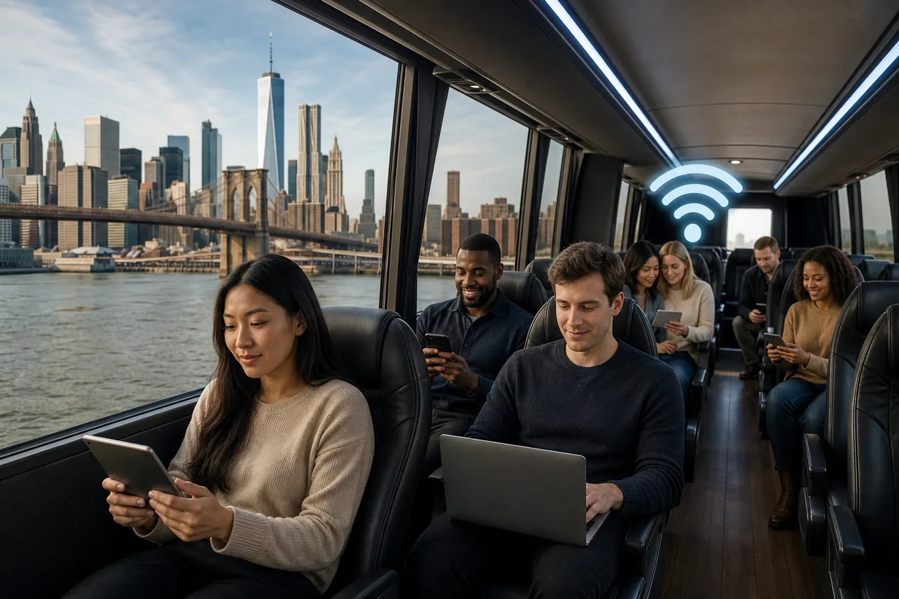 Charter Bus With WiFi Services for Groups in NYC