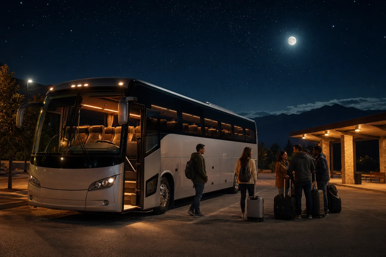 Overnight Charter Bus Rental Options for Group Travel