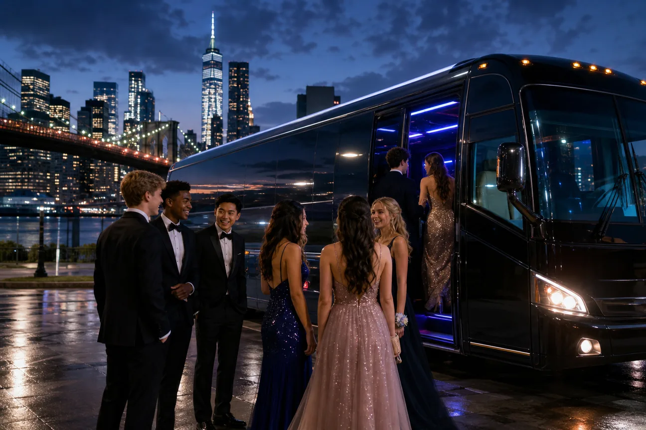 Best Prom Bus Rental Options for NYC Groups